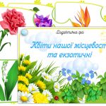 Дидактична гра Квіти нашої місцевості та екзотичні