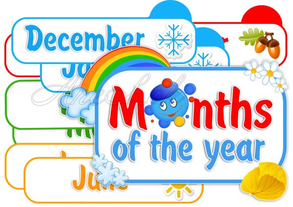 Стенд Months of the year