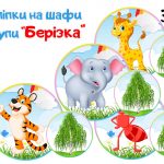 Наліпки на шафи Берізка