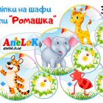 Наліпки на шафи Ромашка