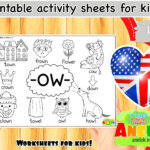 Worksheet Phonics -ow- Download Free