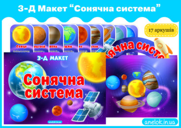 3-Д Макет Сонячна система